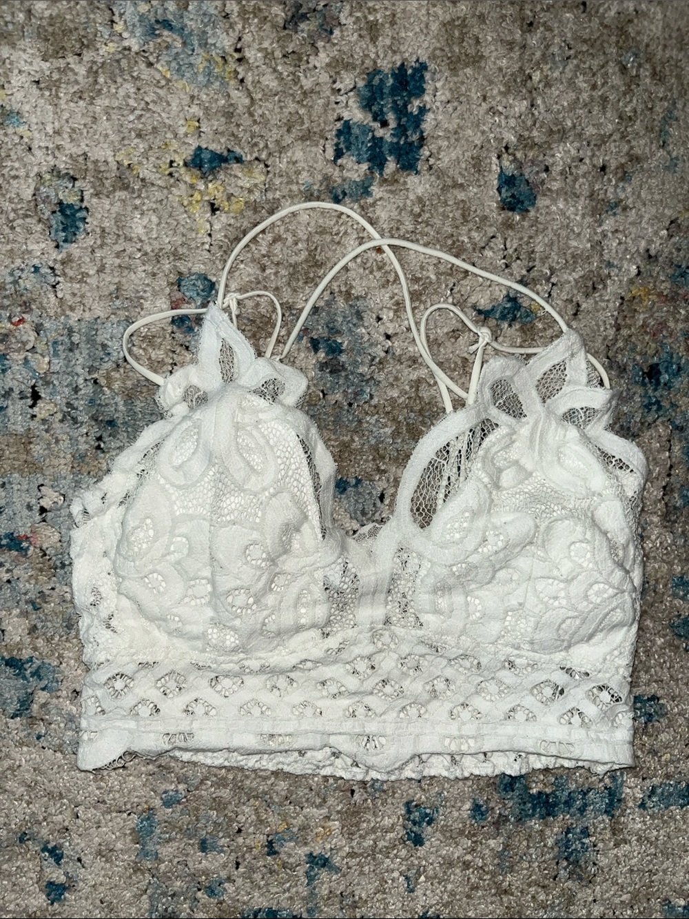 Zenana Outfitters White Lace Pullover Bralette
